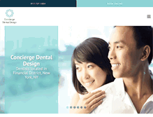 Tablet Screenshot of conciergedentaldesign.com
